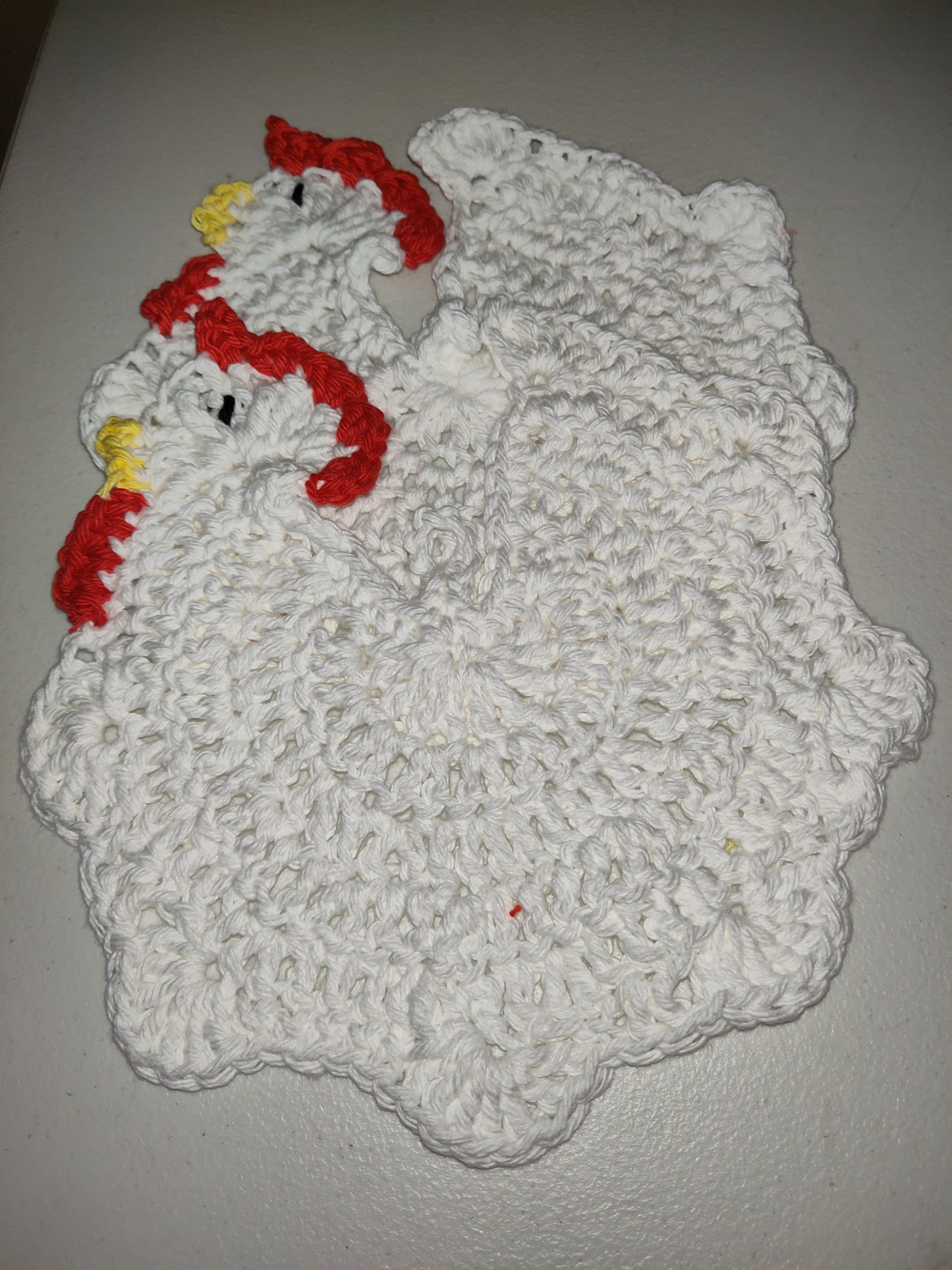 Two Handmade Chicken Potholders