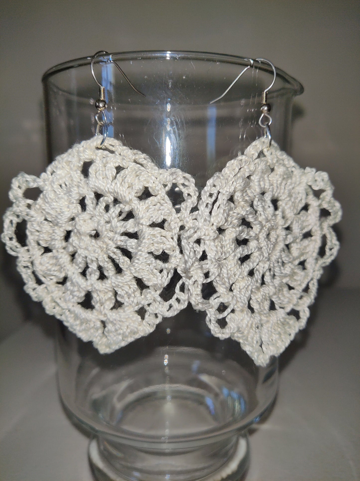Pendientes de crochet hechos a mano