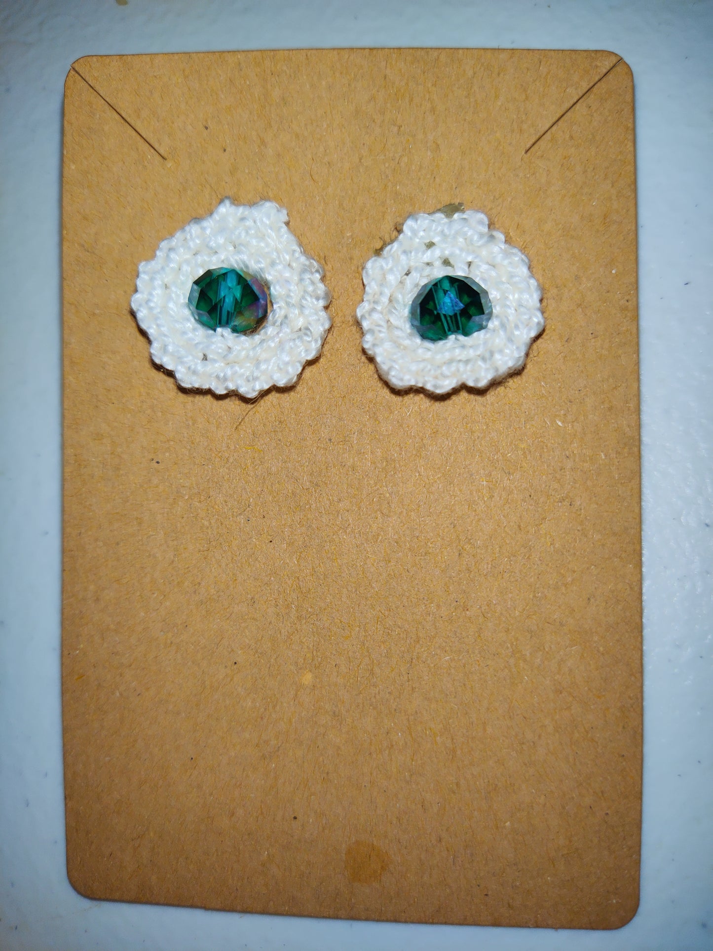 Hand Crochet Beaded Earrings