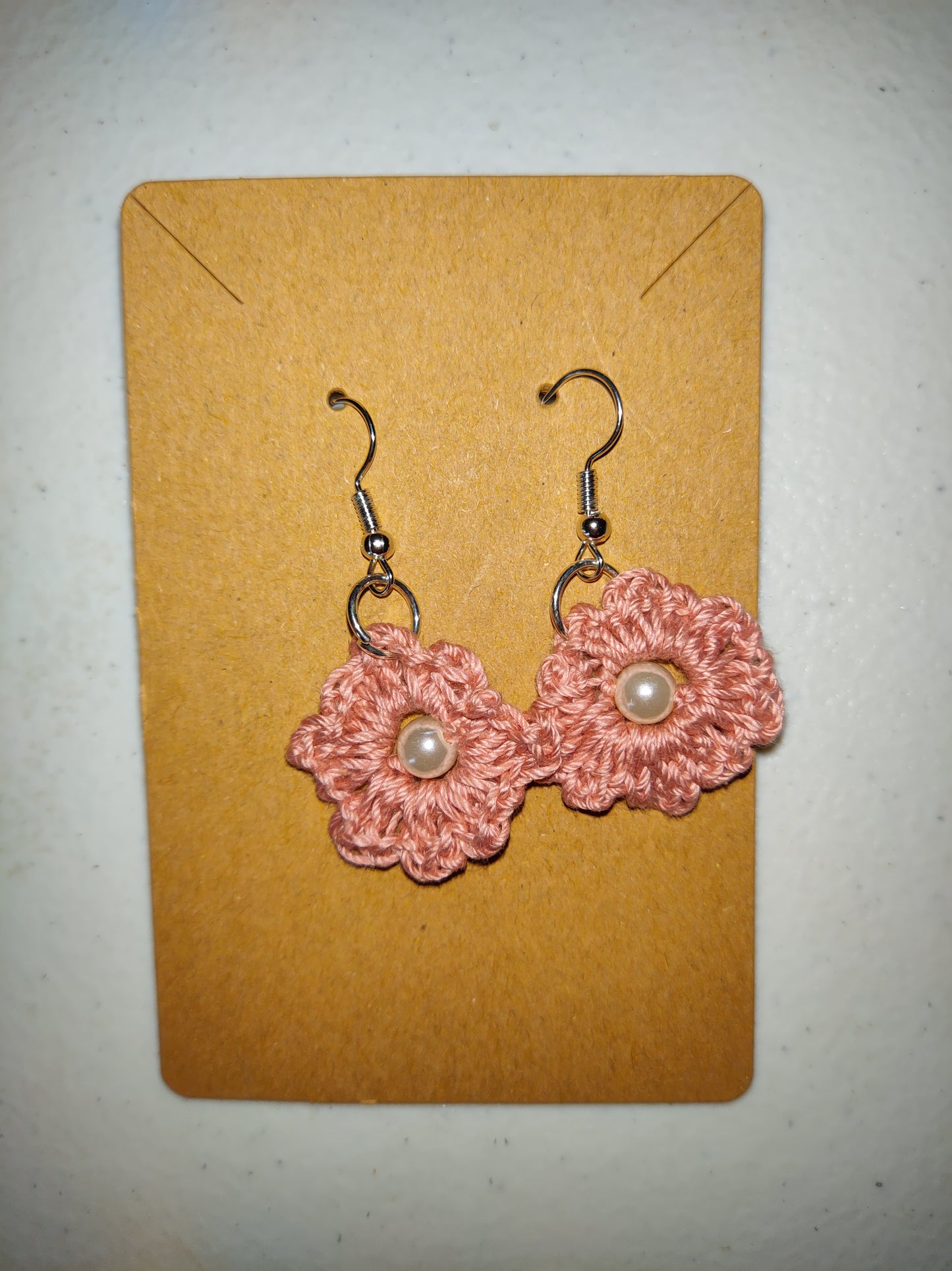 Crochet Daisy Earrings