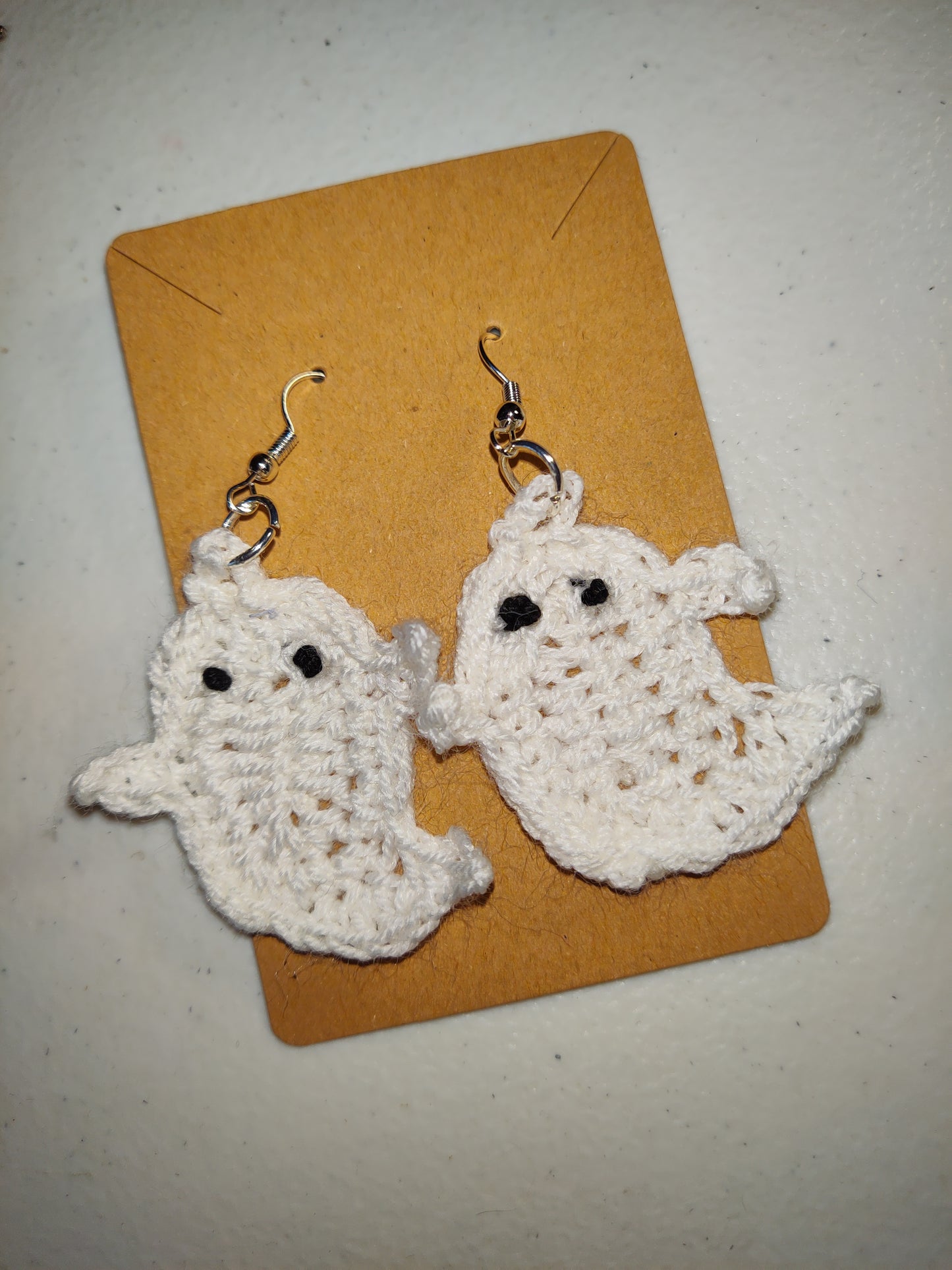 Ghost Crochet Earrings