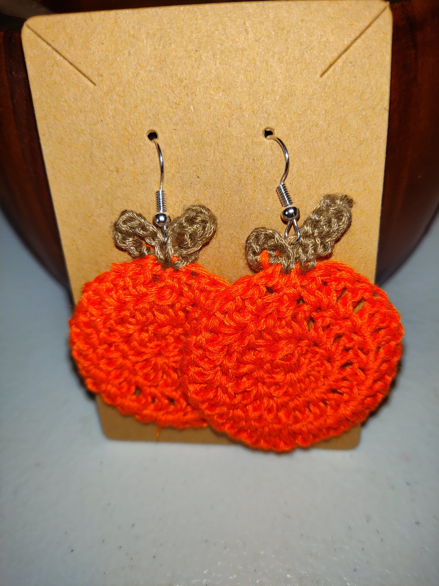 Pendientes de gancho de calabaza