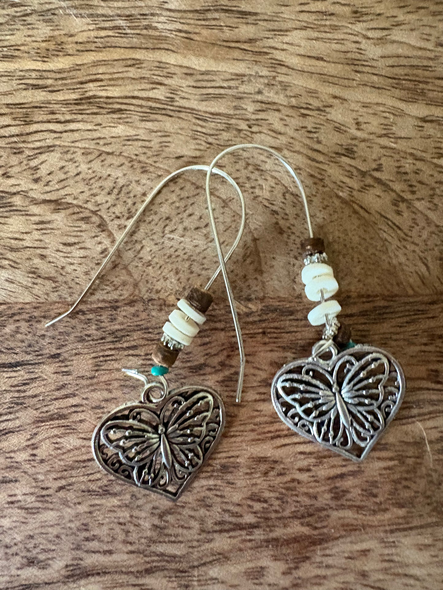 2 Inch Silver-tone Earring Set Boho Retro Dangle Drop Hook New