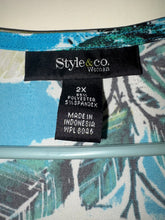 Cargar imagen en el visor de la galería, Blusa campesina para mujer Style & Co talla 2X