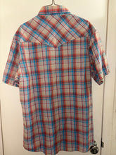 Load image into Gallery viewer, WRANGLER Mens Small Plaid Button-up shirt