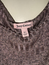 Load image into Gallery viewer, Juicy Couture Off the Shoulder Ribbed Top Metallic Stretch Size XL