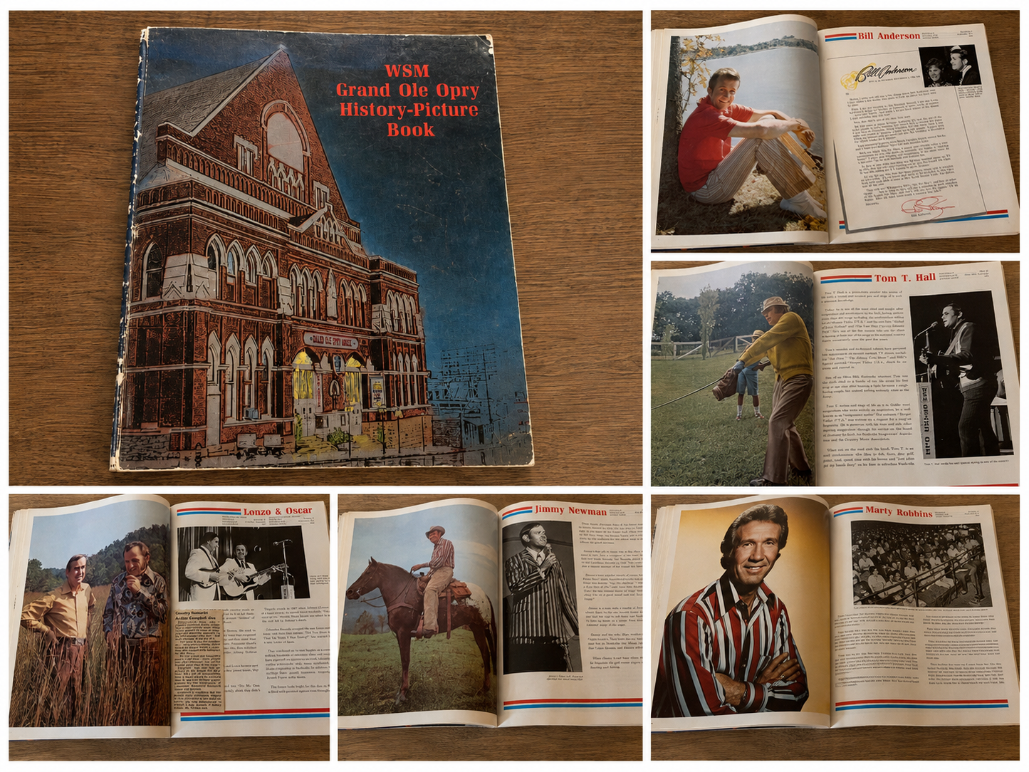 Vintage 1972 WSM Grand Ole Opry History-Picture Book, Volume 5, Edition 1.