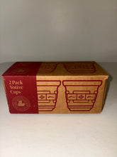 Cargar imagen en el visor de la galería, Longaberger 35939 Heirloom Ivory - Paquete de 2 vasos votivos (tradiciones tejidas), nuevos en caja