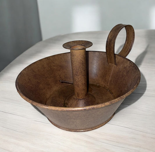 Old Metal Candle Holder