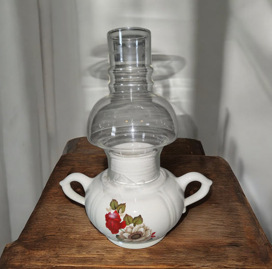 Vintage Candle Holder With Chimney