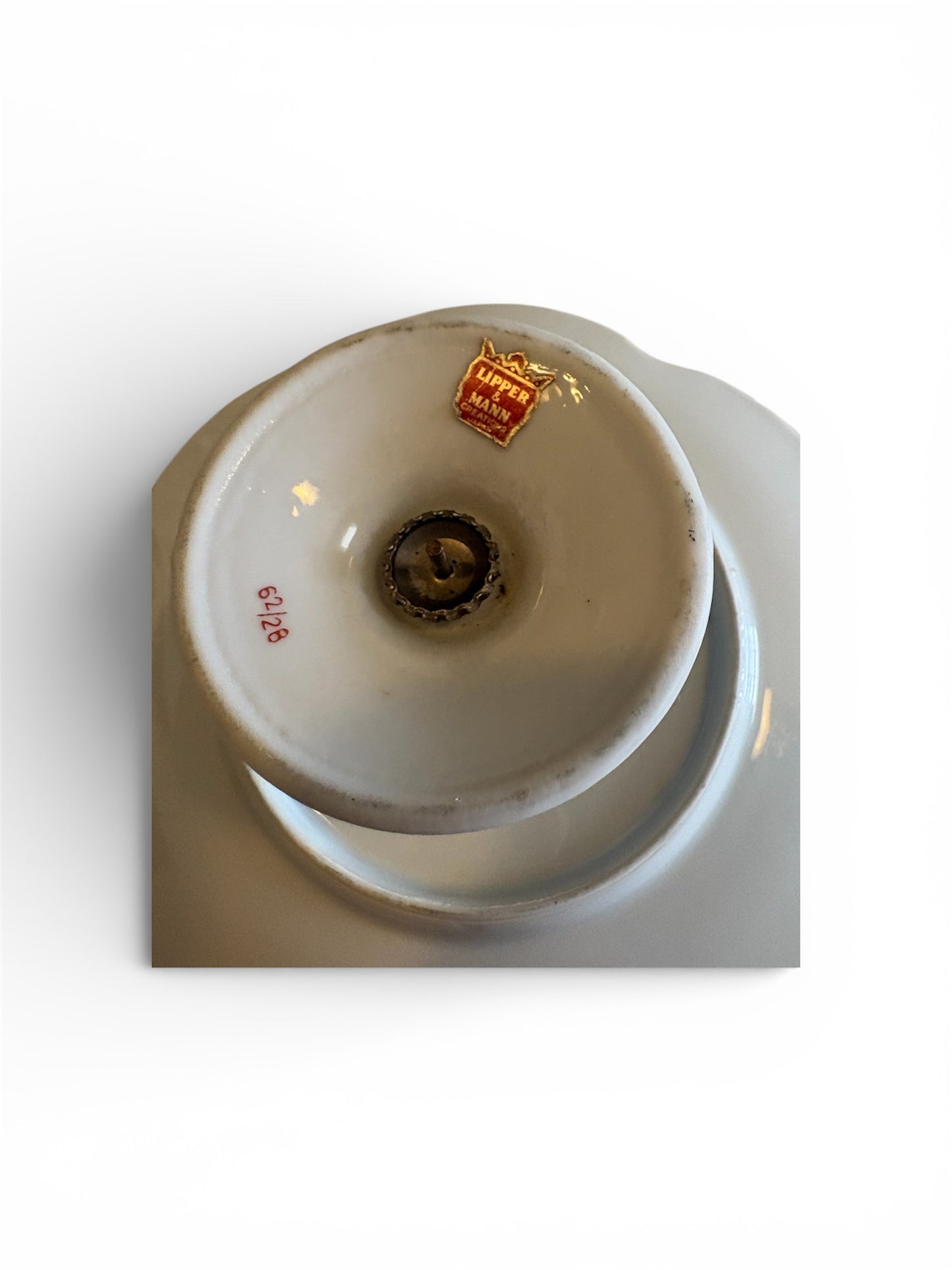 Pedestal Plate Floral Centerpiece Lipper Mann Creations Japan