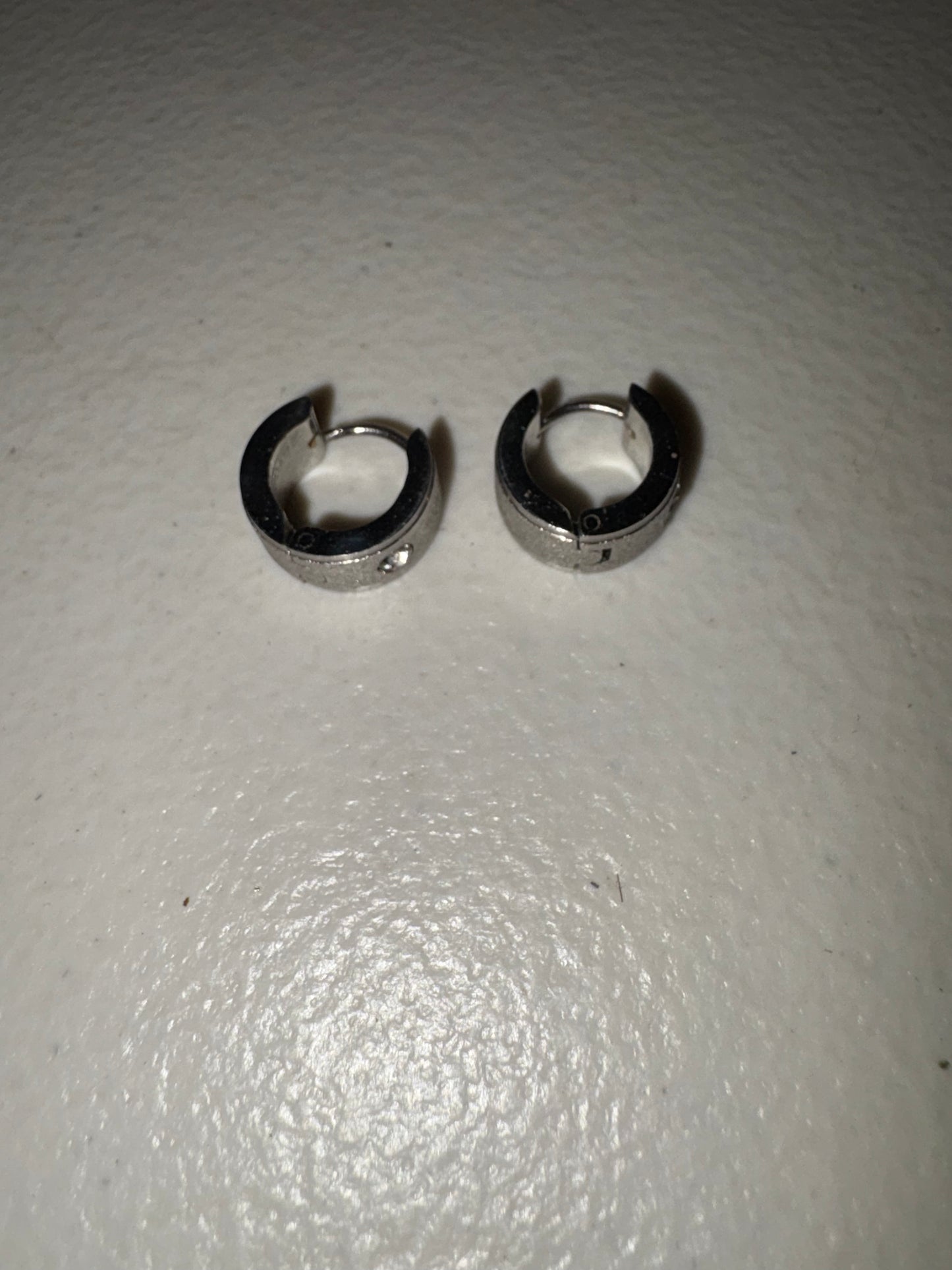 Punk Mens Women Stainless Steel Hoop Huggies Ear Stud Earrings Gothic Jewelry