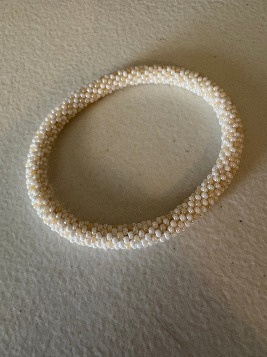 1 SET - Bracelet- Made in NEPAL - 100% Handmade seed beaded Bangle