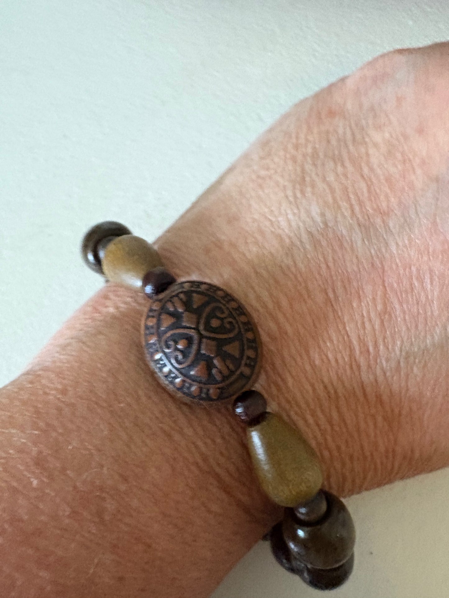 Vintage Dark Wood Bracelet