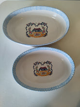 Load image into Gallery viewer, Two Vintage Teamson 1995 nesting casseroles. Country kitchen design
