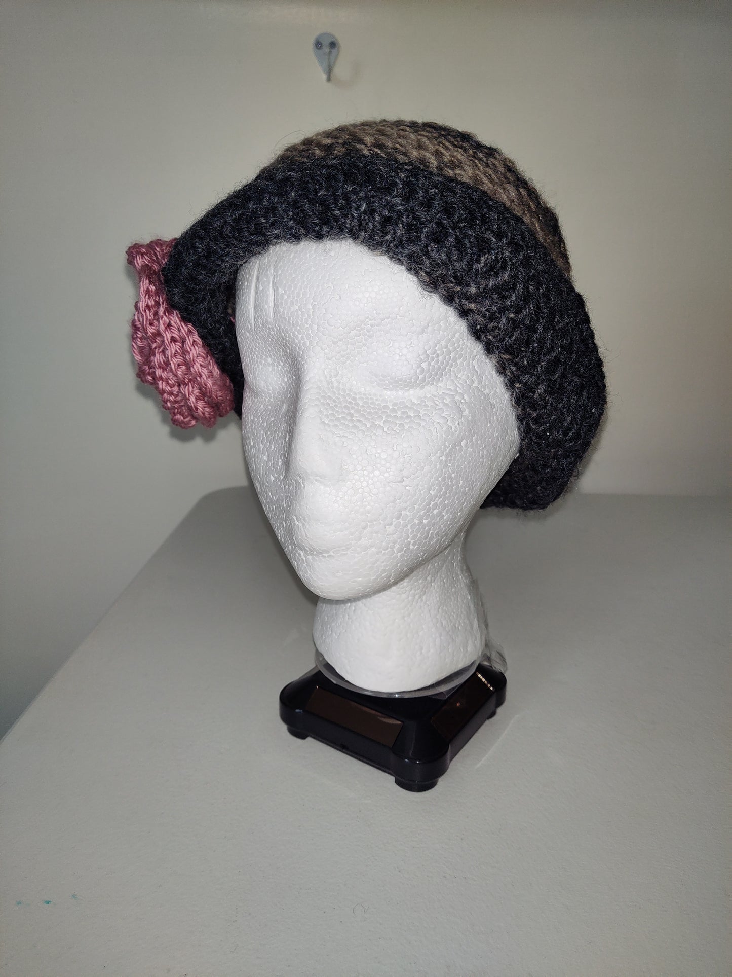 Sombrero de crochet hecho a mano estilo años 30