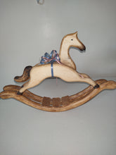 Load image into Gallery viewer, Vintage Hand Carved Rocking Horse
