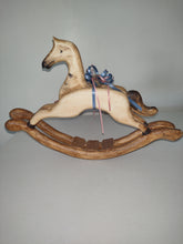 Load image into Gallery viewer, Vintage Hand Carved Rocking Horse
