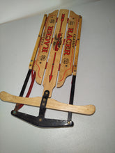Load image into Gallery viewer, Flexible Flyer Christmas Classic Racer Wood &amp; Metal Roadmaster Miniature Sled
