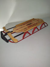 Load image into Gallery viewer, Flexible Flyer Christmas Classic Racer Wood &amp; Metal Roadmaster Miniature Sled

