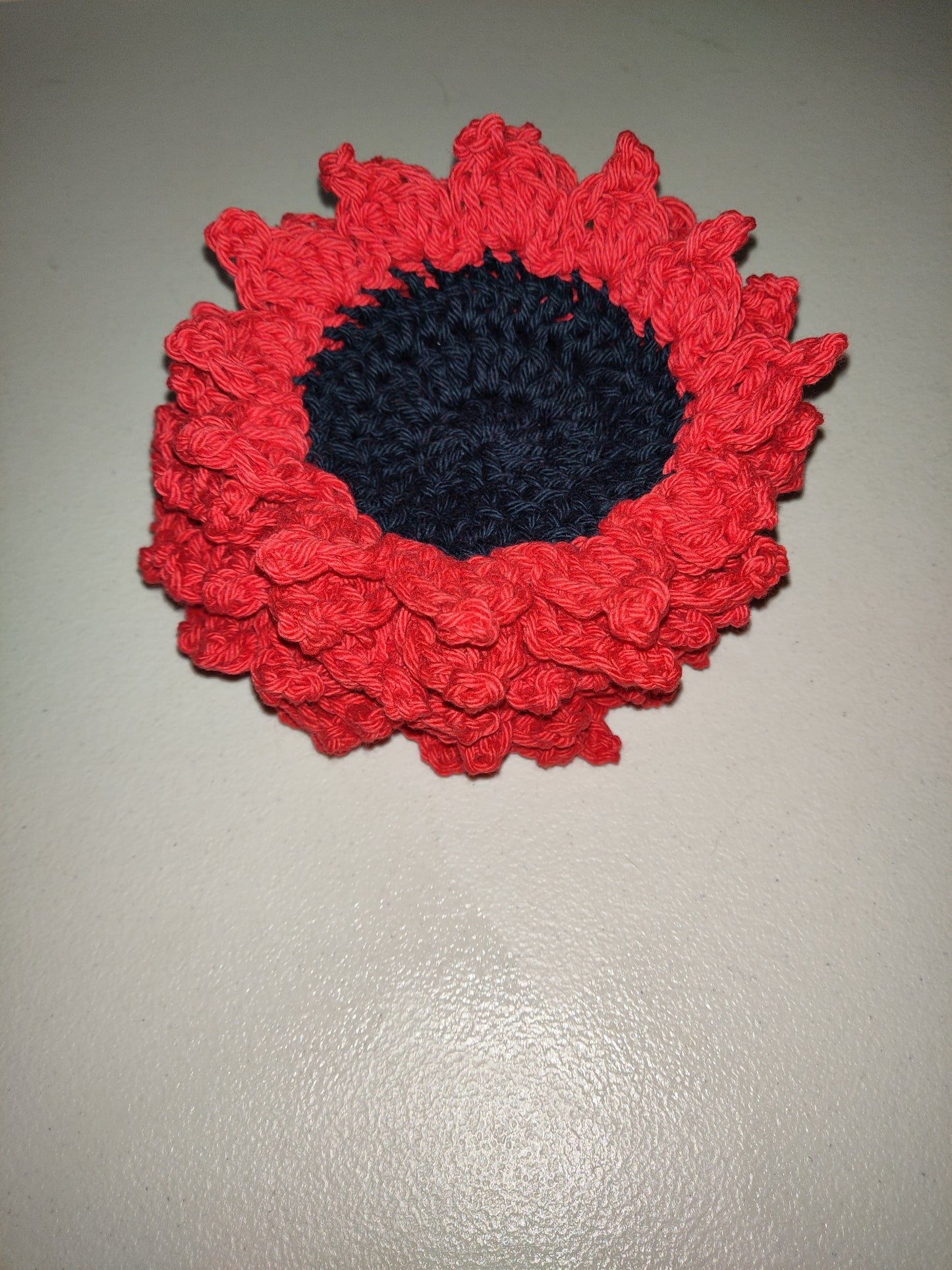 Four Hand Crochet Flower Coasters