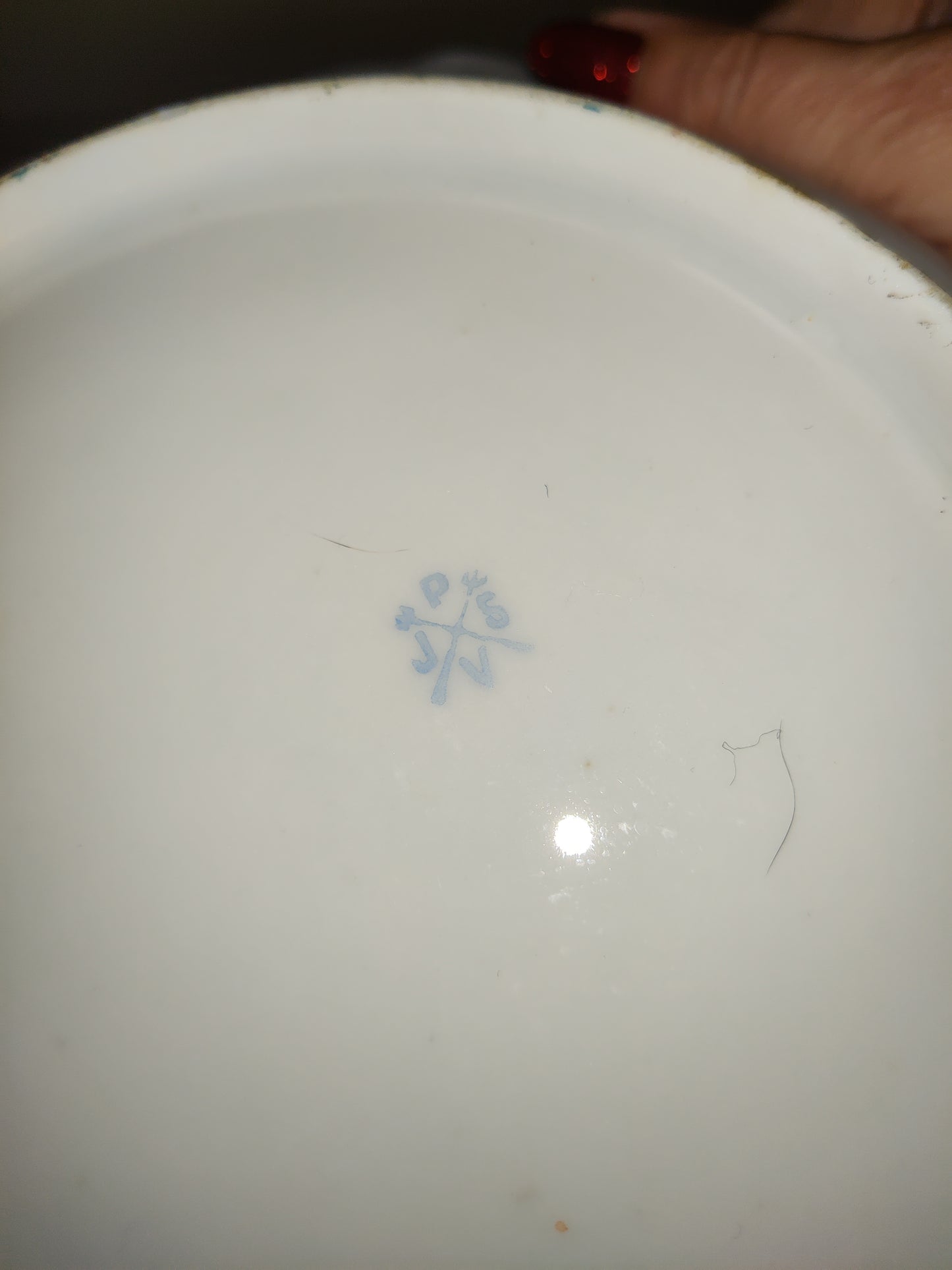 Beautiful Antique Hand Painted Porcelain Fruit Bowl