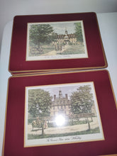 Load image into Gallery viewer, Pimpernel Williamsburg Acrylic Place Mats w/ Cork Back Set of 4 Made in England
