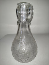 Carica l&#39;immagine nel visualizzatore di Gallery, Vintage Pressed Glass Double Handled. White House Vinegar Bottle
