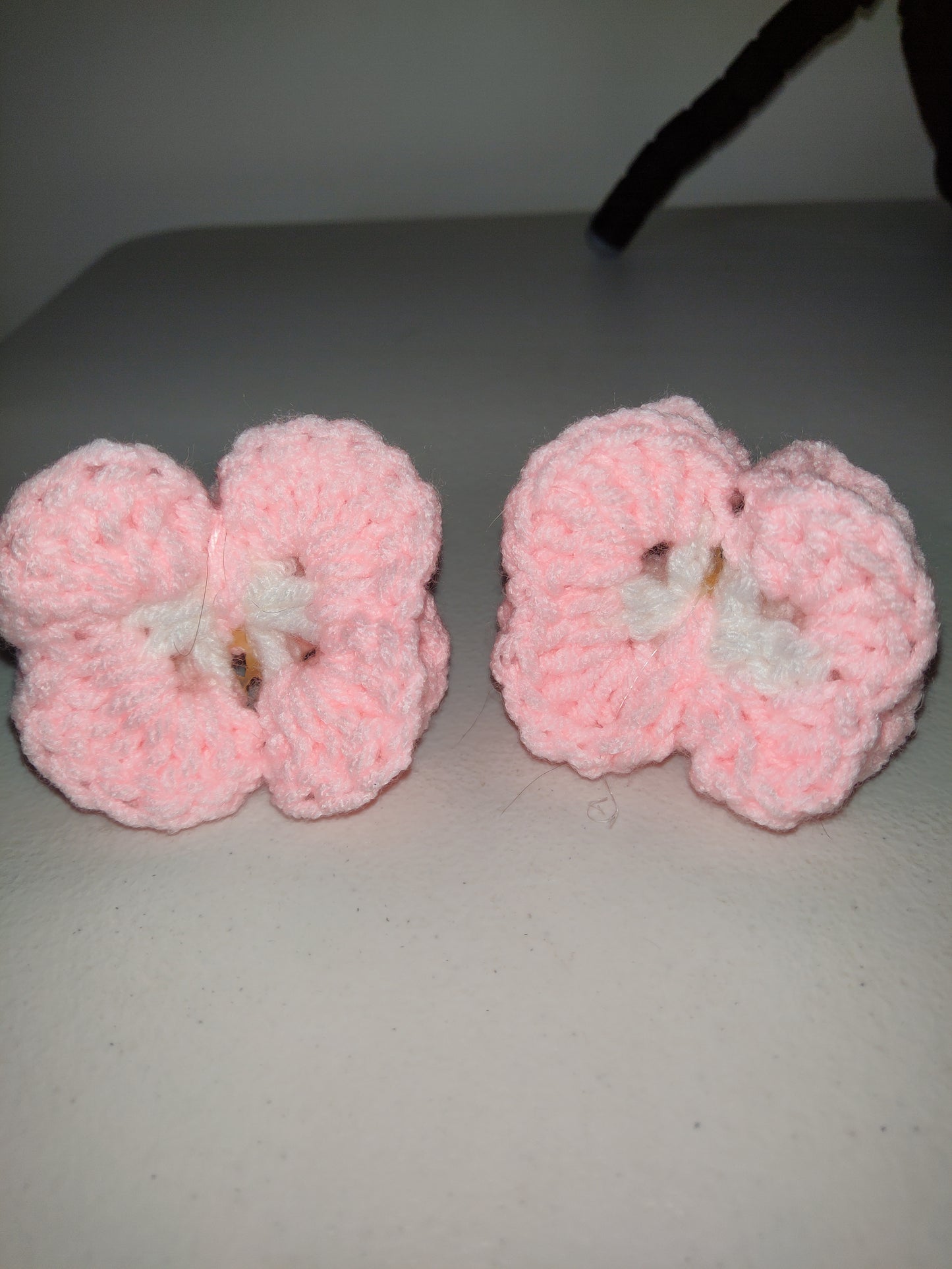 Hand Crochet Butterfly Pony Tail Holder