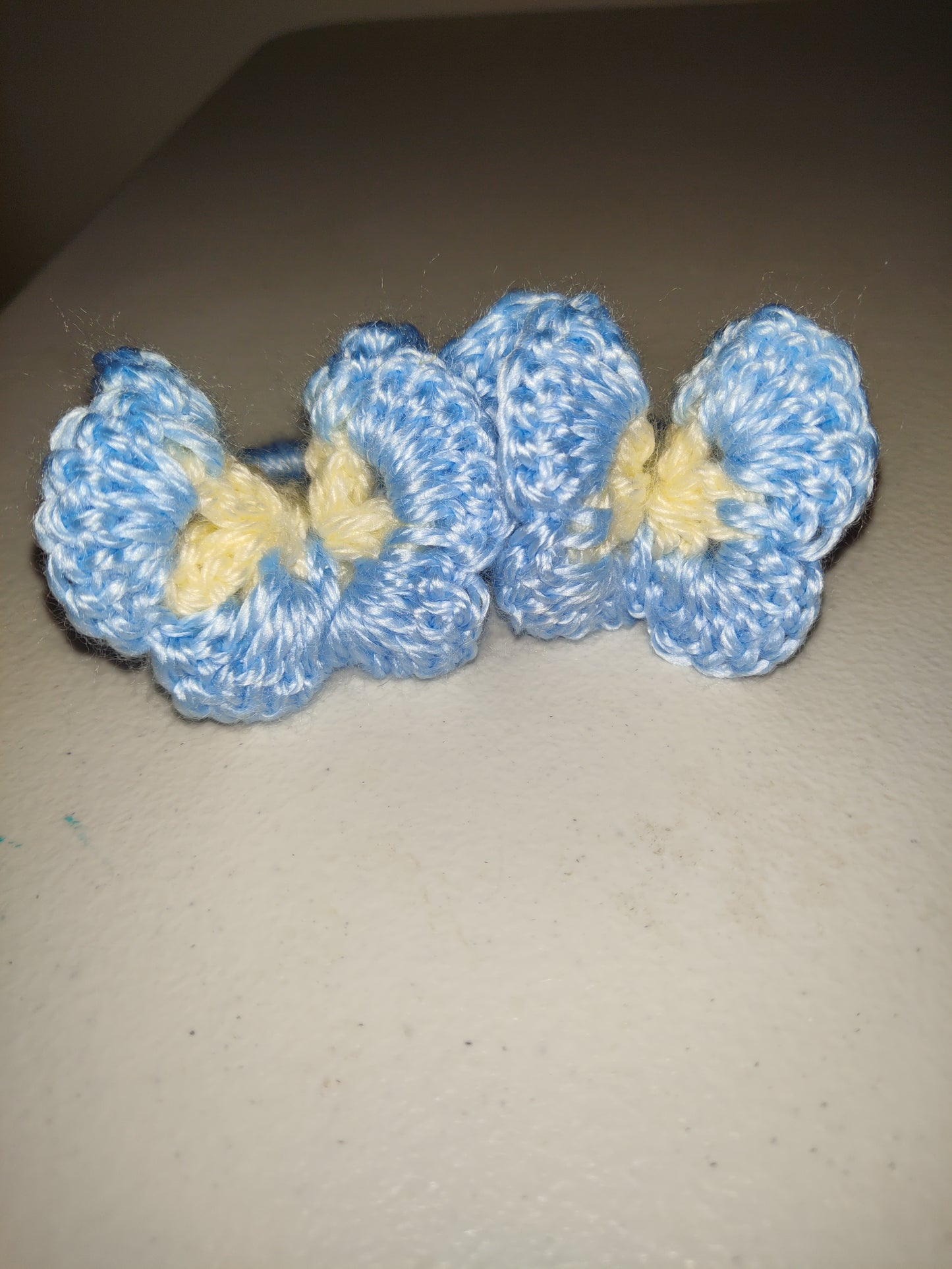 Hand Crochet Butterfly Pony Tail Holder