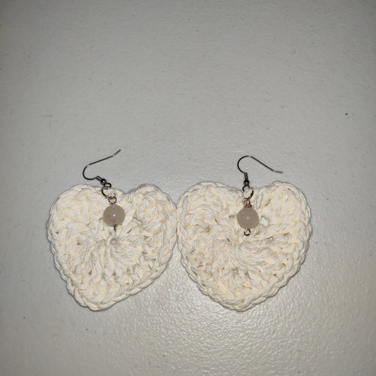 Pendientes de corazón campestre