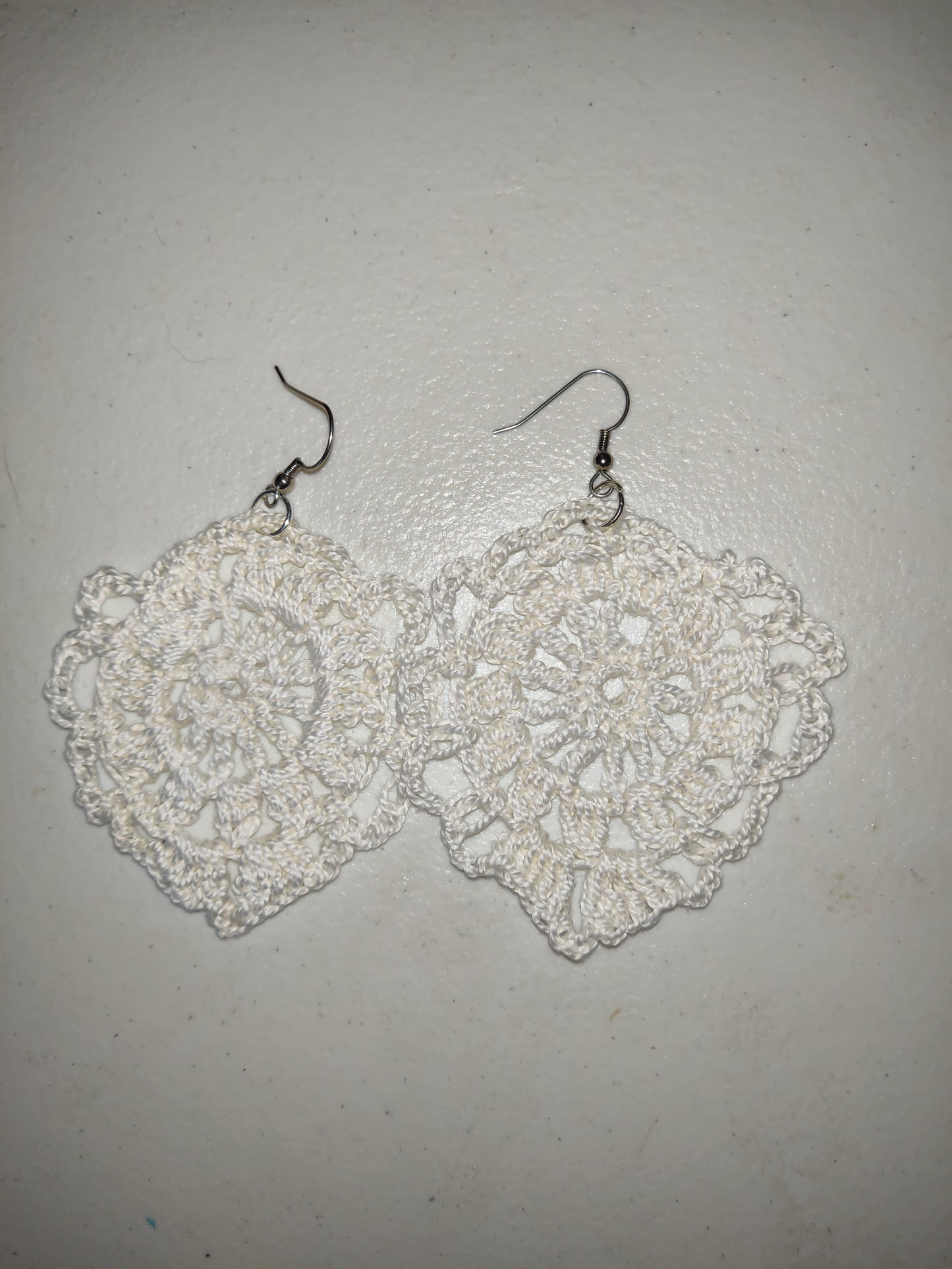 Pendientes de crochet hechos a mano