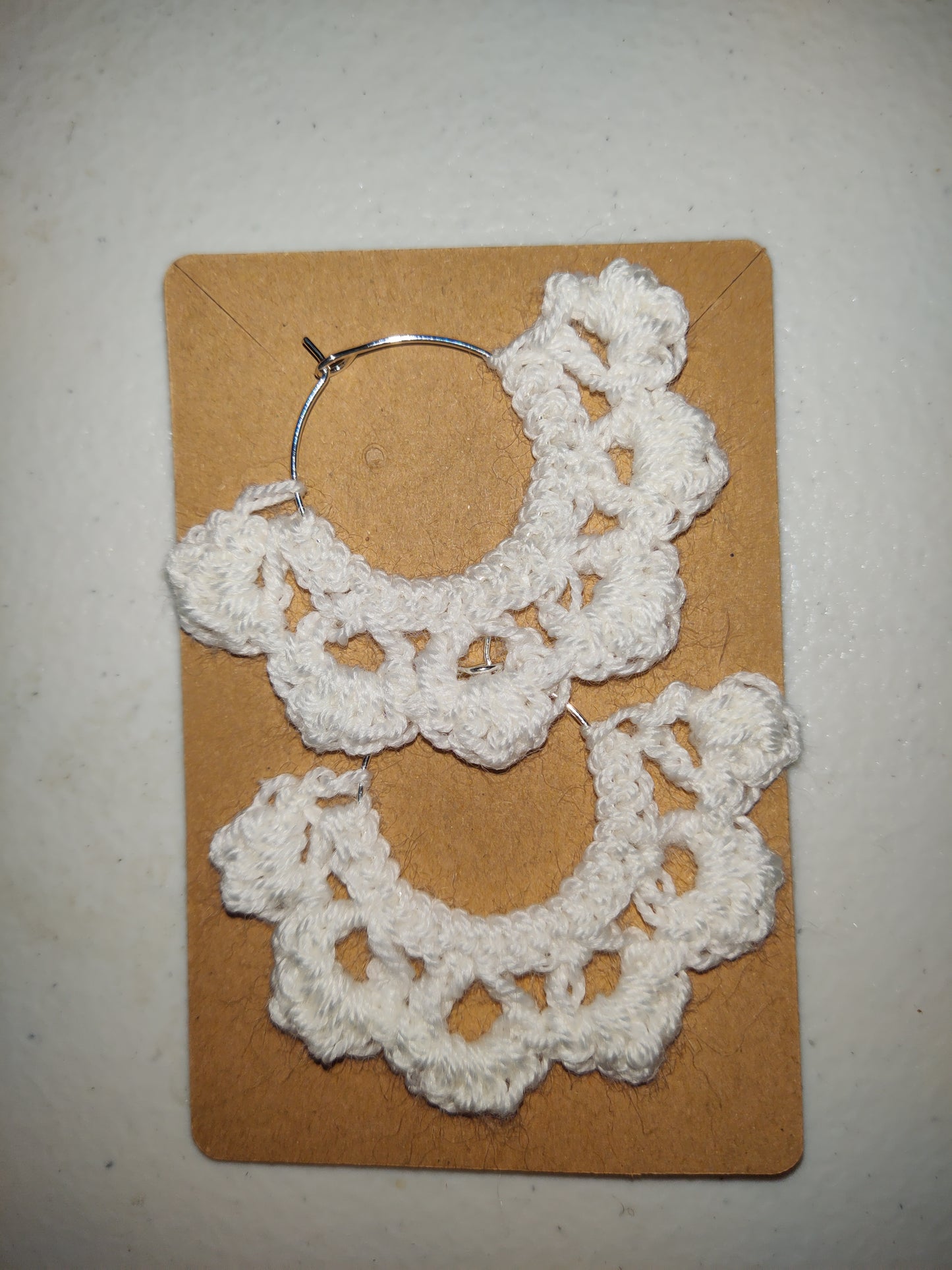 Hand Crochet Hoop Earrings
