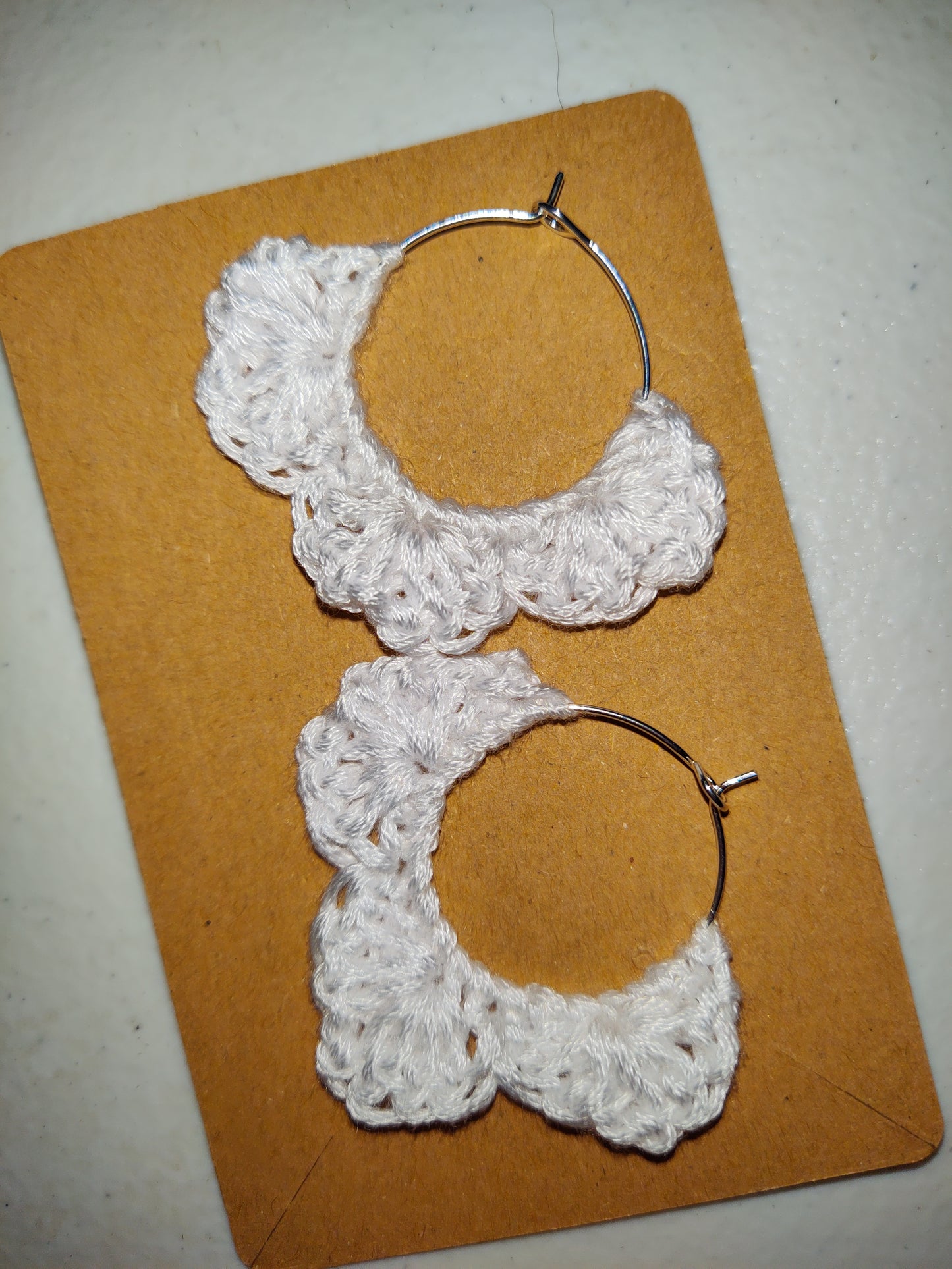 Handmade Crochet Floral Earrings