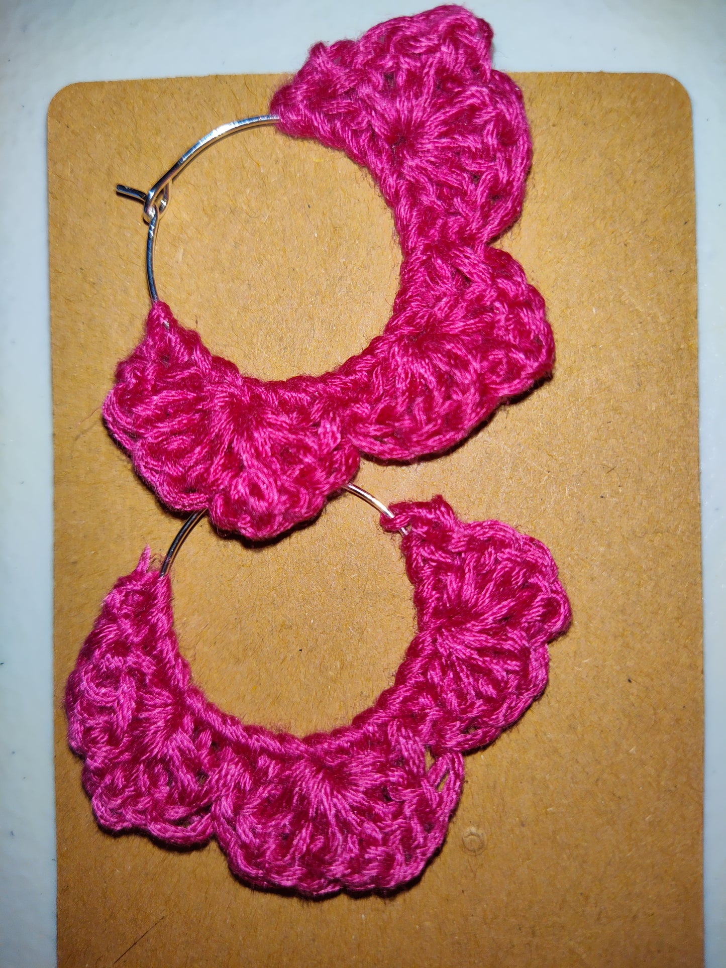 Handmade Crochet Floral Earrings