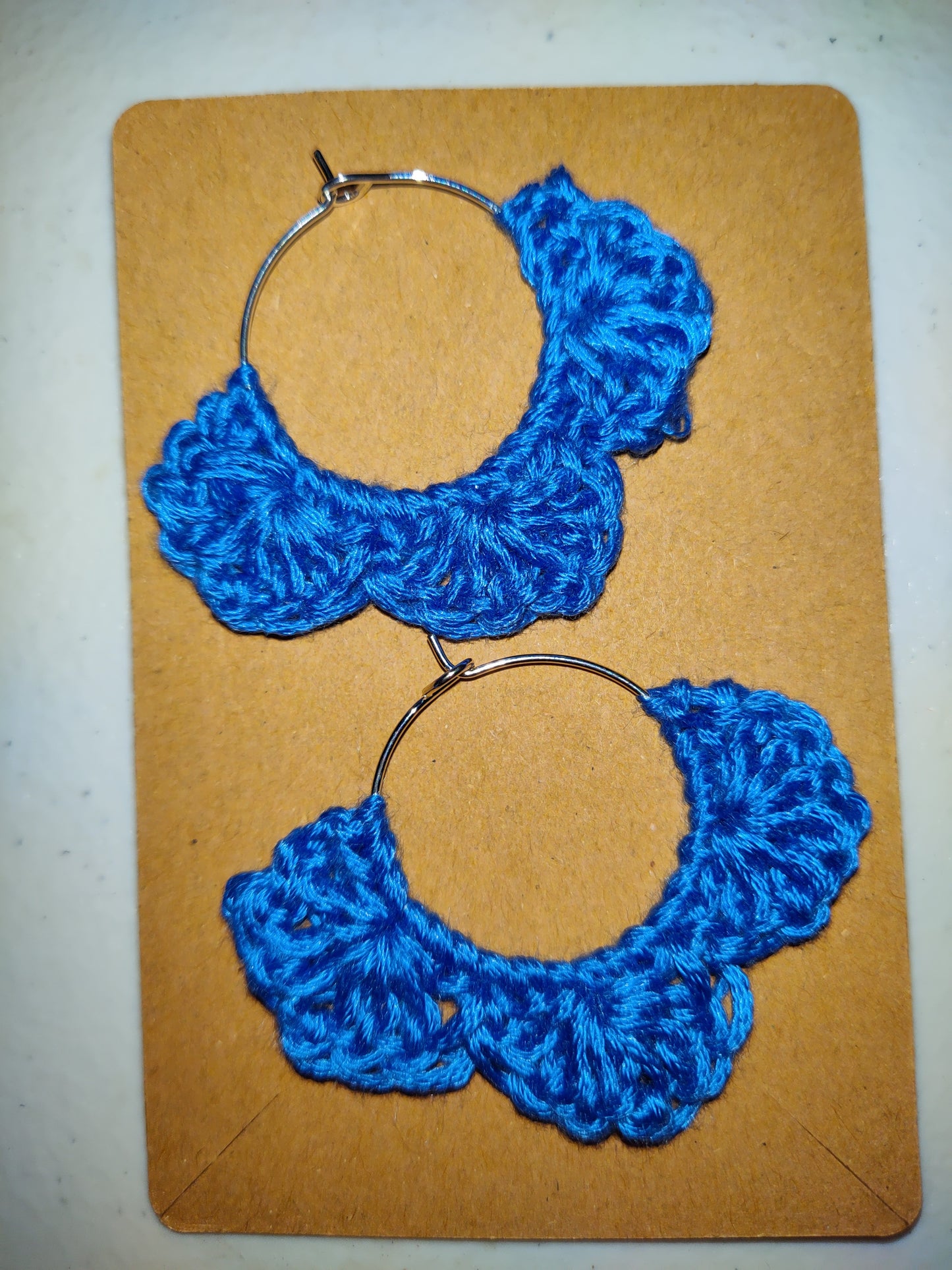 Handmade Crochet Floral Earrings