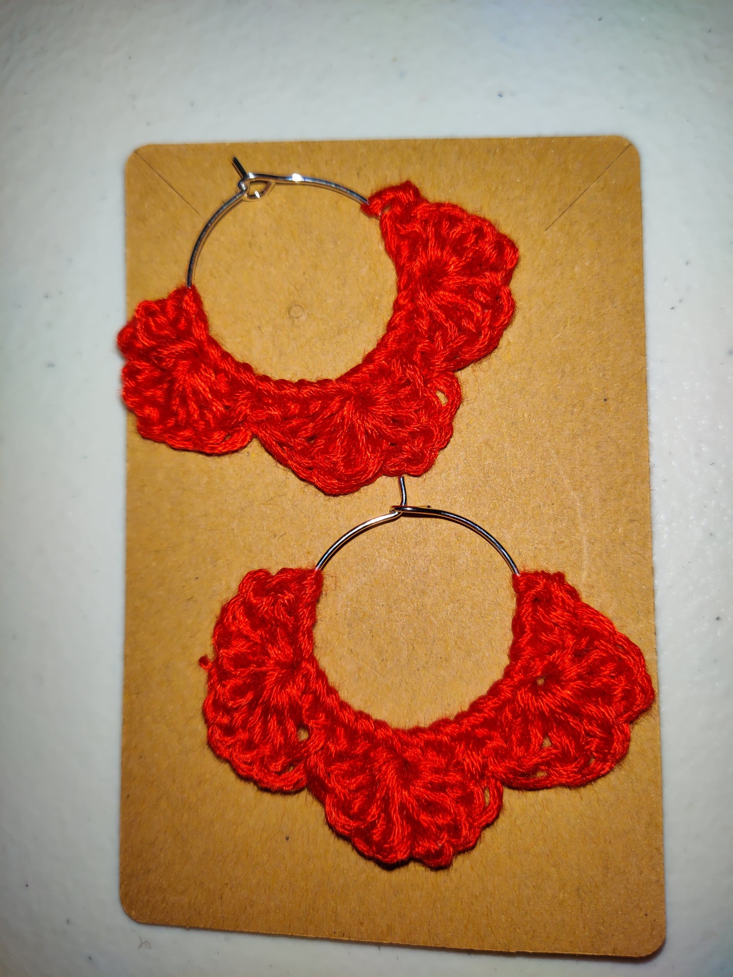 Handmade Crochet Floral Earrings