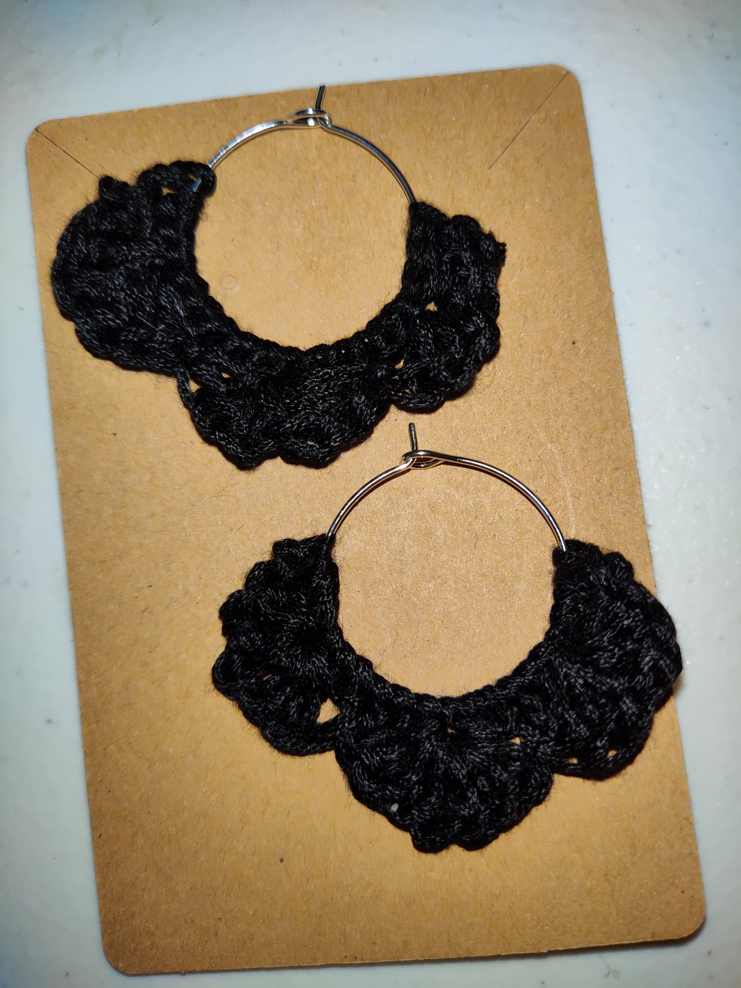 Handmade Crochet Floral Earrings