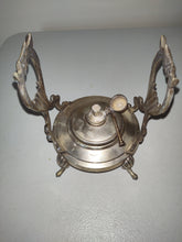 Load image into Gallery viewer, Silver plate India Tilting Teapot Stand, Burner
