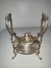 Cargar imagen en el visor de la galería, Silver plate India Tilting Teapot Stand, Burner
