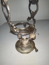 Load image into Gallery viewer, Silver plate India Tilting Teapot Stand, Burner
