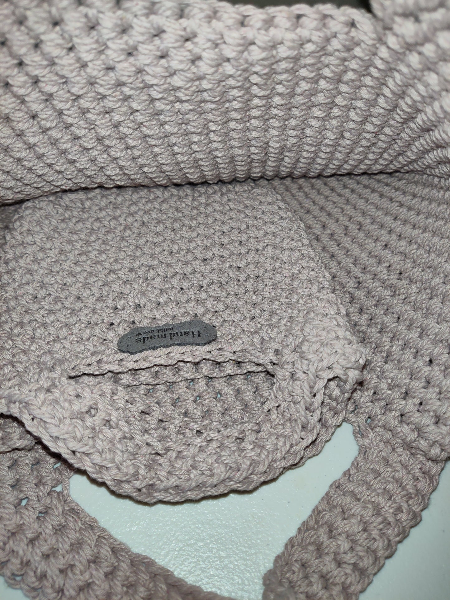 Bolso de crochet hecho a mano. Juego de tres.