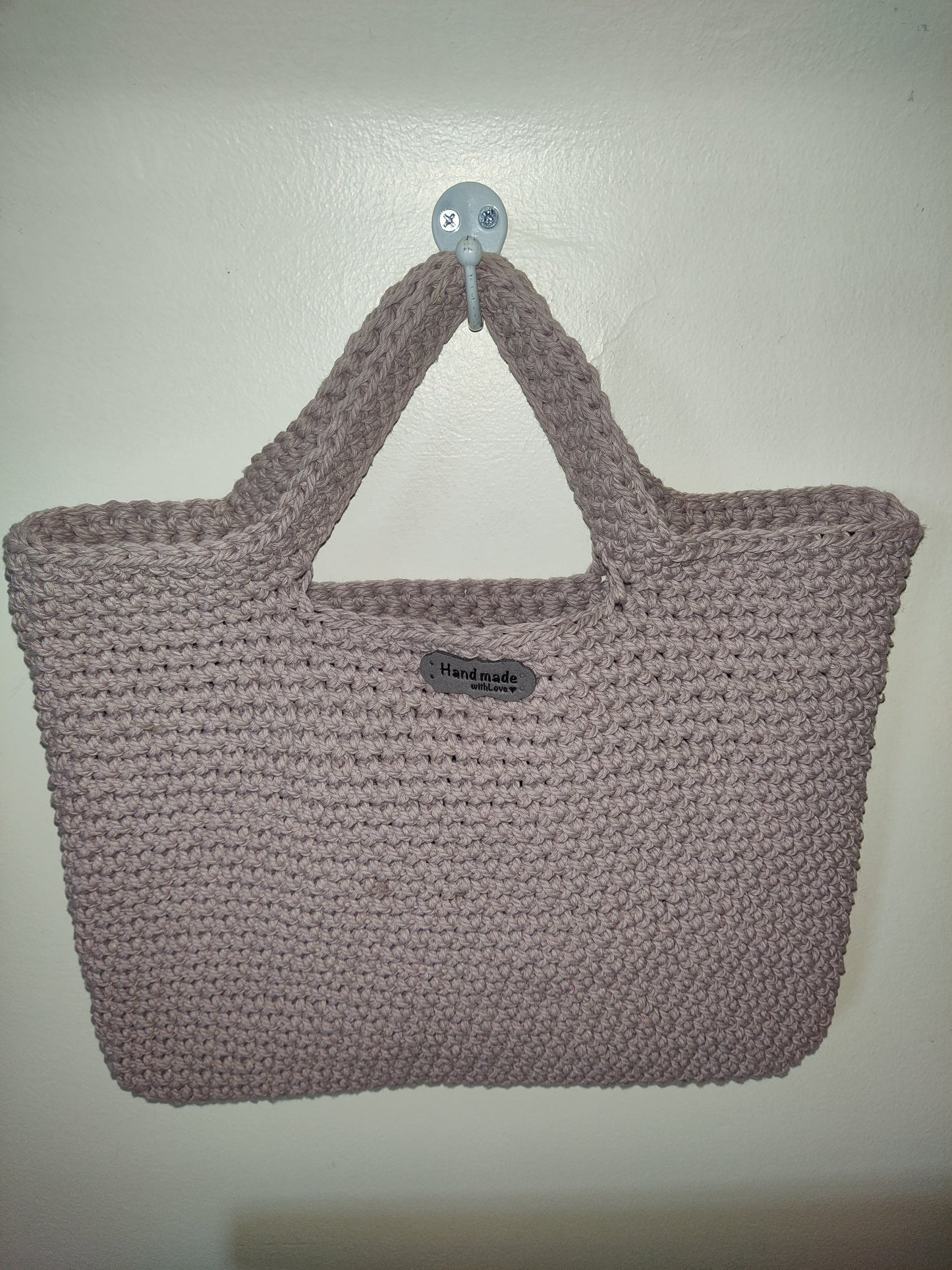 Bolso de crochet hecho a mano. Juego de tres.