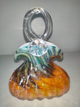 Load image into Gallery viewer, Murano Italy Glass Purse Vase
