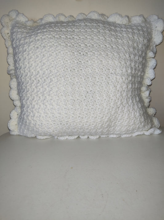 Almohada de crochet a mano