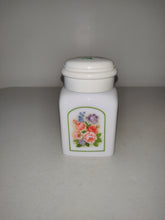 Load image into Gallery viewer, Avon Country Garden  Beauty Dust Milk Glass Bottle
