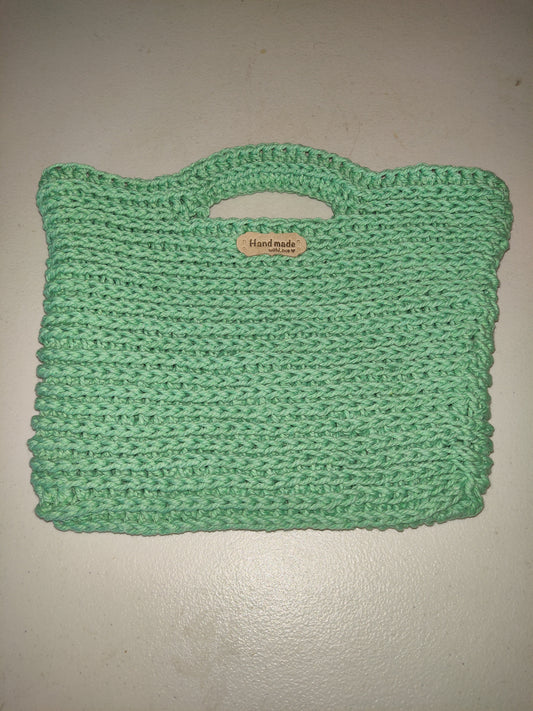 Bolso de mano de crochet