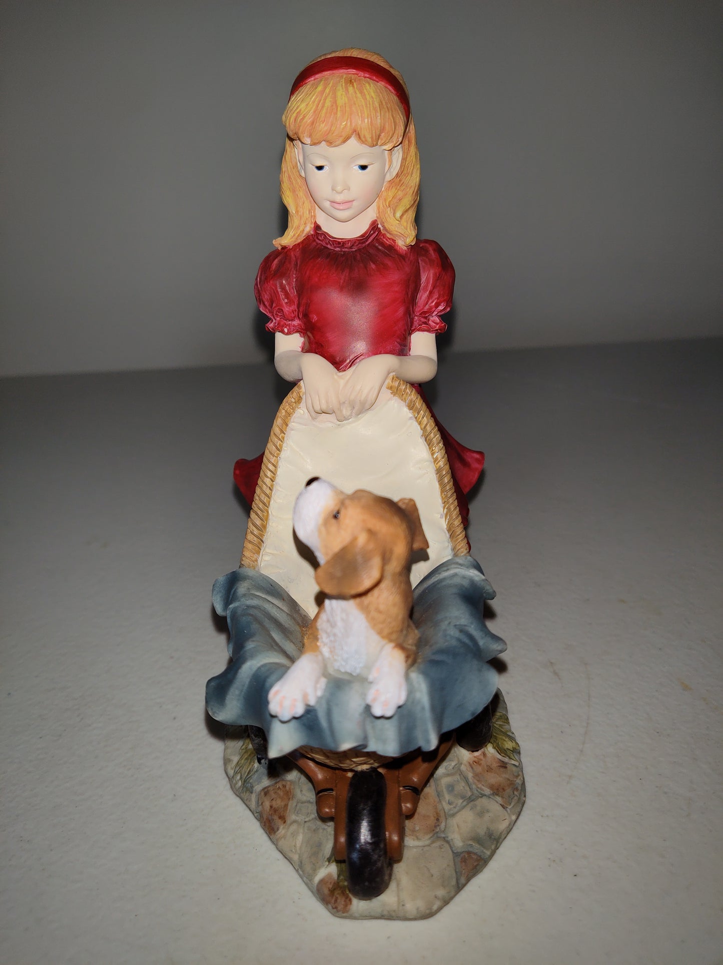 Home Interiors 12664-05 "Sunday Stroll" Little Girl with her Dog/Puppy 2005