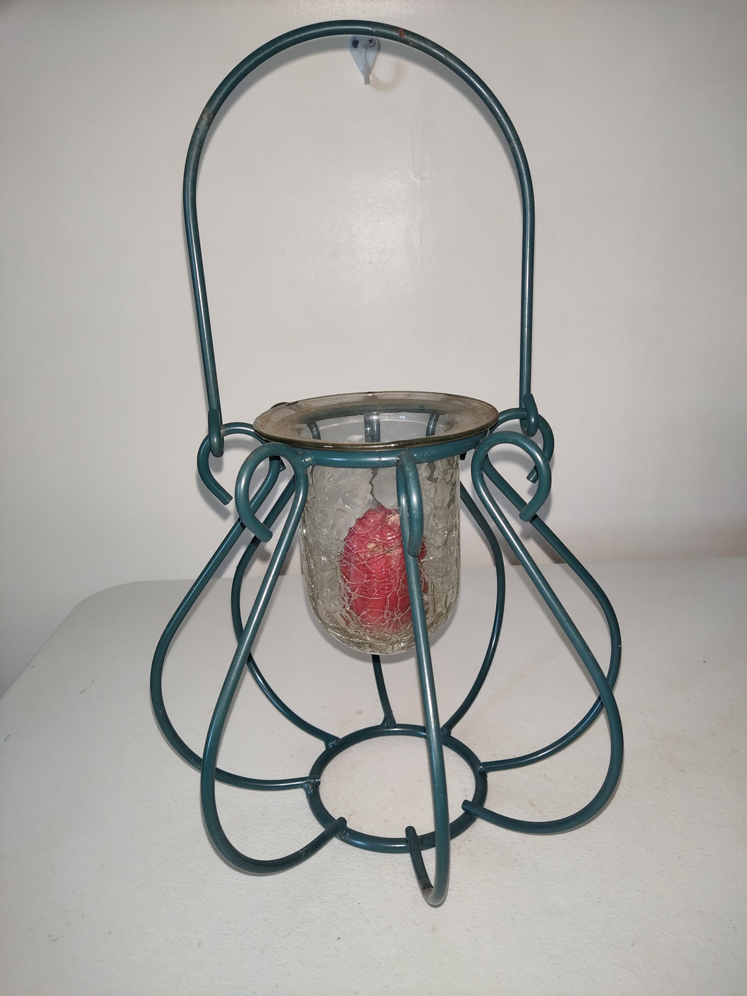 Vintage New Home Interior  Hanging Metal Cage Lantern Candle Holder  13