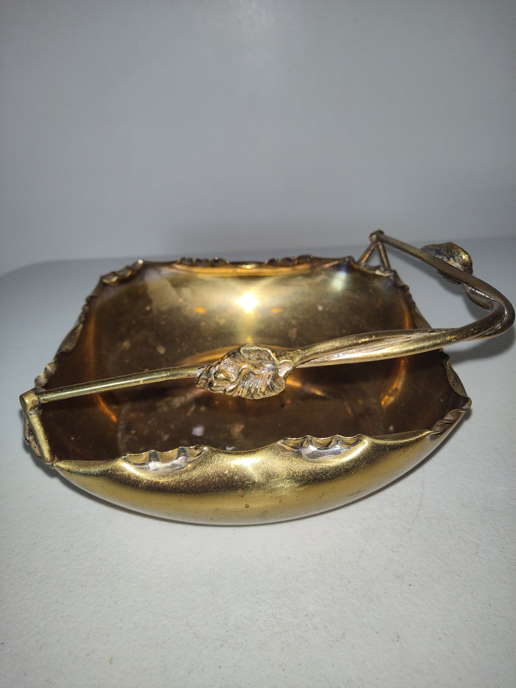 Vintage Brass Basket